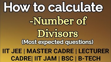 Number of Divisors | Proper Divisors | Master Cadre Maths | CSIR NET | GATE | IIT JAM |