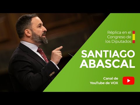 🔴DIRECTO: Réplica de Santiago Abascal a Sánchez