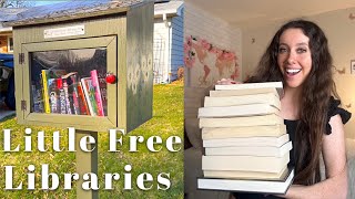 Going to more Little Free Libraries! HUGE Book Haul!