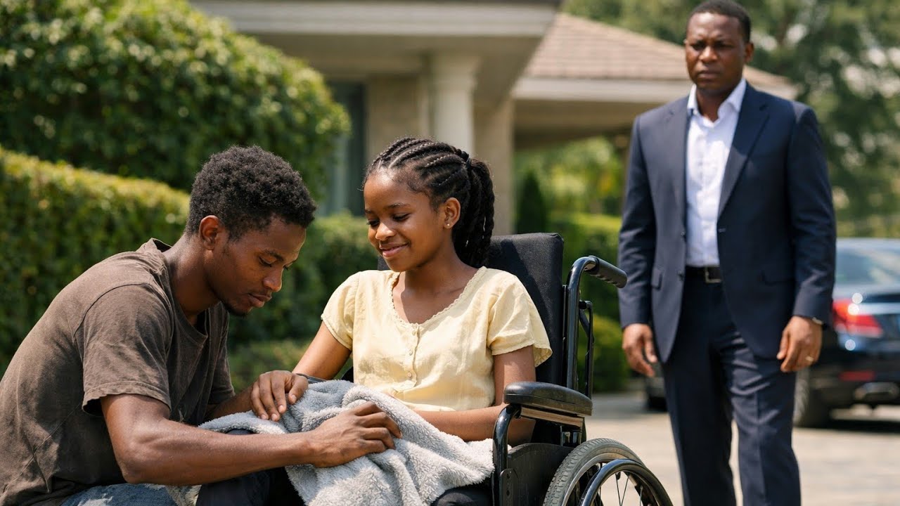 Billionaire Sees A Homeless boy Helping  his Paralyzed daughter, What He Did Next Shocked Everyone