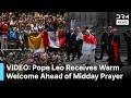 JUST IN: Pope Leo XIV Receives Warm Welcome Ahead of Midday Prayer at Barcelona Cathedral | AK1B