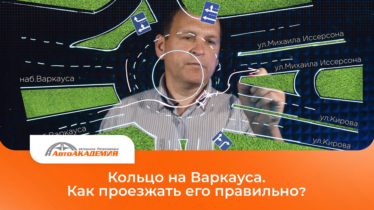 Михалыч. Кольцо на Варкауса. Как проезжать его правильно? - YouTube
