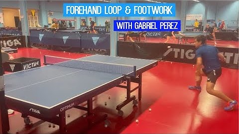 Butterfly Training Tips with Gabriel Perez - Forehand Loop & Footwork