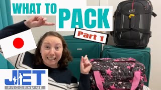 PACKING FOR JAPAN | Do's and Don'ts for BOYS and GIRLS | Packing for the JET PROGRAM | Moving abroad