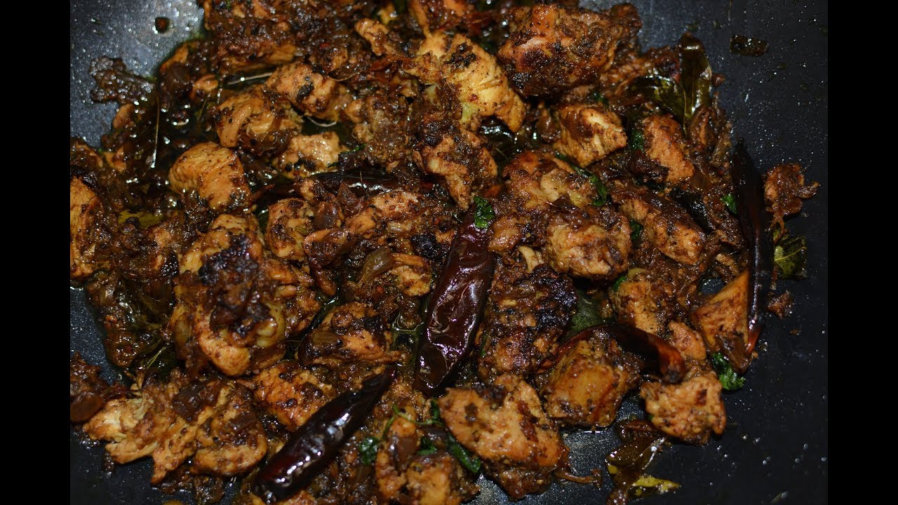Hotel style chicken pepper dry roastPepper Chicken Recipe in Tamil