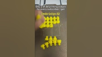 Day 2 of making a duck for every subscriber I get #3dprinting #duck #funny