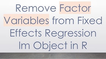Remove Factor Variables from Fixed Effects Regression lm Object in R