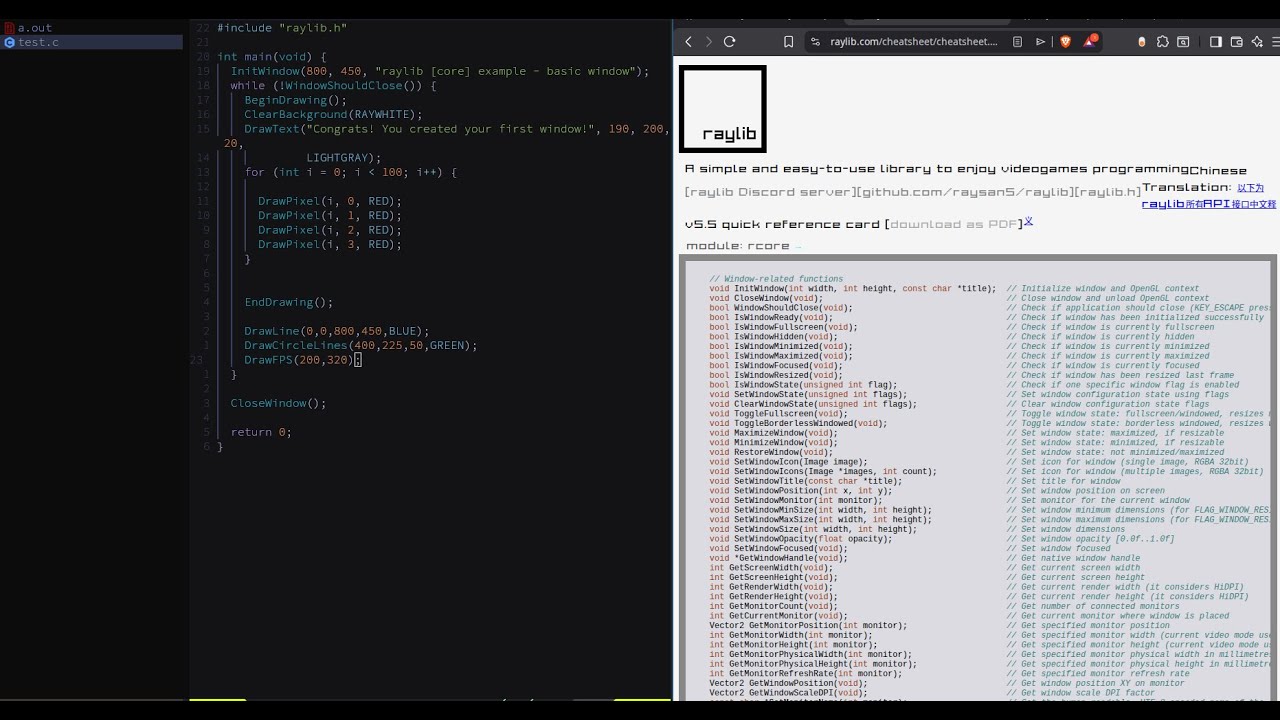 I Tried raylib for the First Time (Installation + First Drawings) - YouTube