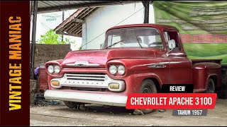 Ada Mobil Klasik Istimewa Di Bengkel Ini !!! Review Mobil Chevrolet Apache 3100 Tahun 1957 Original