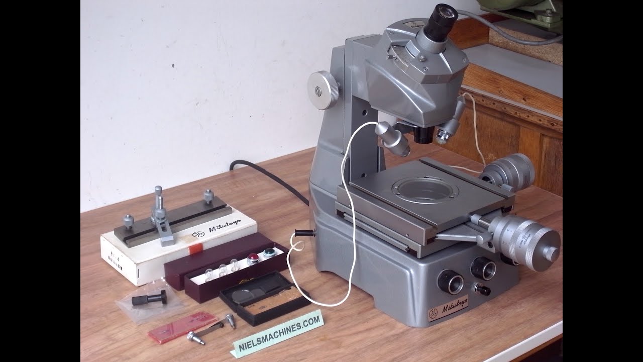 Mitutoyo Toolmakers Microscope 25x25mm, Werkzeug Messmikroskope, Mikroskop YouTube