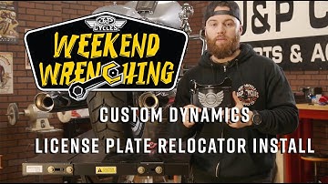 Custom Dynamics LED License Plate Frame Install. M8 Harley Davidson RoadKing