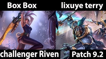 [ Box Box ] Riven vs Jax  [  lixuye terry ] Top - Fire Emblem no restart run