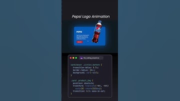 Pepsi Logo Animation in Pure CSS & HTML #shorts #CSS #Pepsi