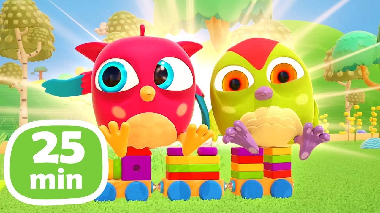 🦉Gufetto Hophop e picchio Toctoc nei cartoni animati per bambini piccoli. Cartoni per bambini