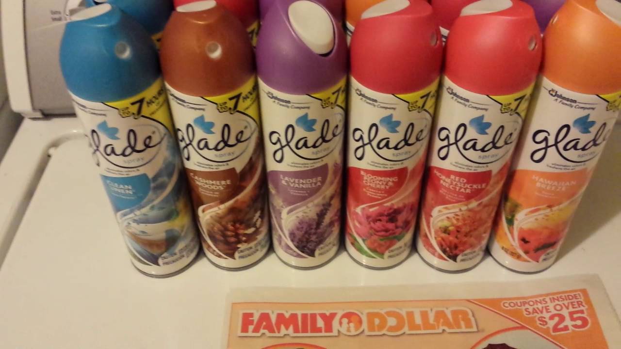 Family Dollar 17c glade sprays couponing 6/20/16 YouTube