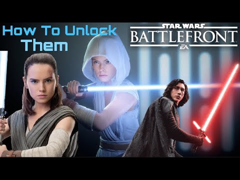 HOW TO UNLOCK Rey Resilient,Rey Jedi Training and Kylo Unmasked Skins!! in Star Wars Battlefront II