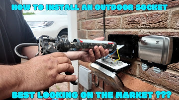 How to install an outdoor garden socket PROPERLY - Plus its beautiful!