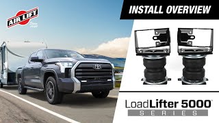 Air Lift Install 57383: 20222024 Toyota Tundra 4WD / 2WD  LoadLifter 5000