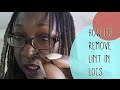 The Best Way To Get Rid of Lint In Locs