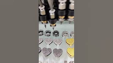 Crazy Speed 6 heads Pick Stones: Jewelry Diamond  Setting Machine  integrate Glue and Stone Bonding