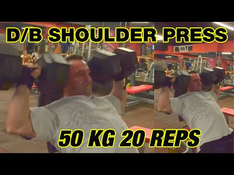 CENGİZHAN IĞDIR - DUMBBELL SHOULDER PRESS - 50 KG 20 REPS