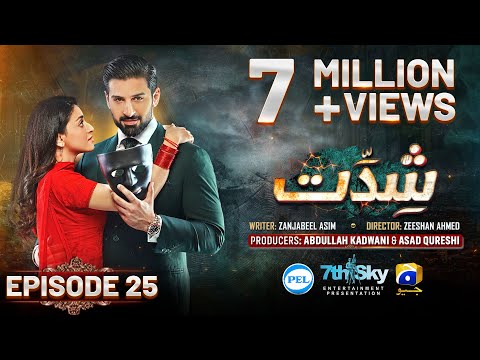 Shiddat Episode 25 Muneeb Butt - Anmol Baloch - Digitally Presented By Pel - 29Th Apr 2024