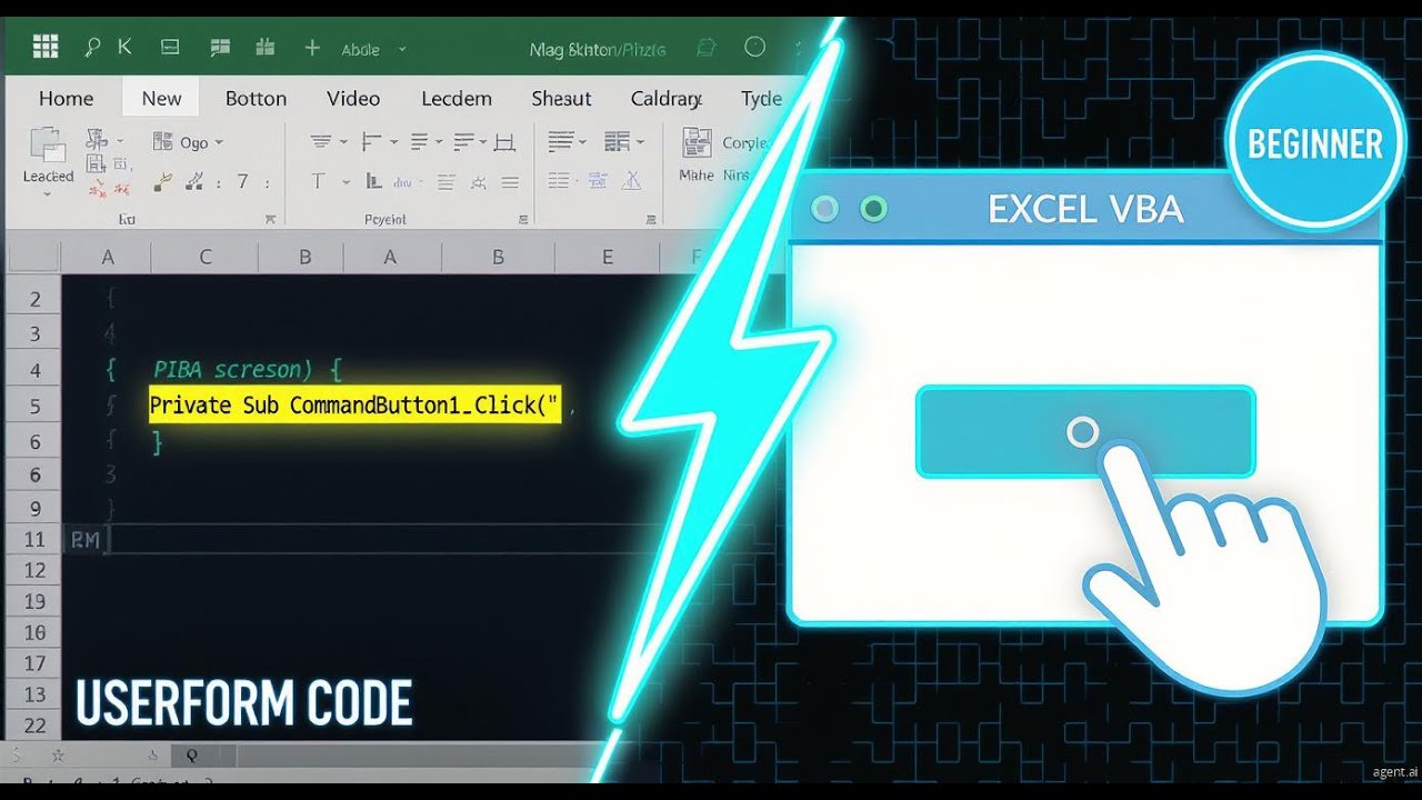 Form Code in VBA | Writing Code Behind UserForm | Excel VBA for ...