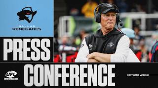 Dallas Renegades Week 9 Postgame Presser | UFL