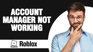 How to Fix Roblox Mobile Account Manager Not Working ( Easy Solution )