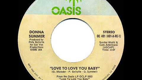 1976 HITS ARCHIVE: Love To Love You Baby - Donna Summer (a #1 record--stereo 45, Side AA 4:55)