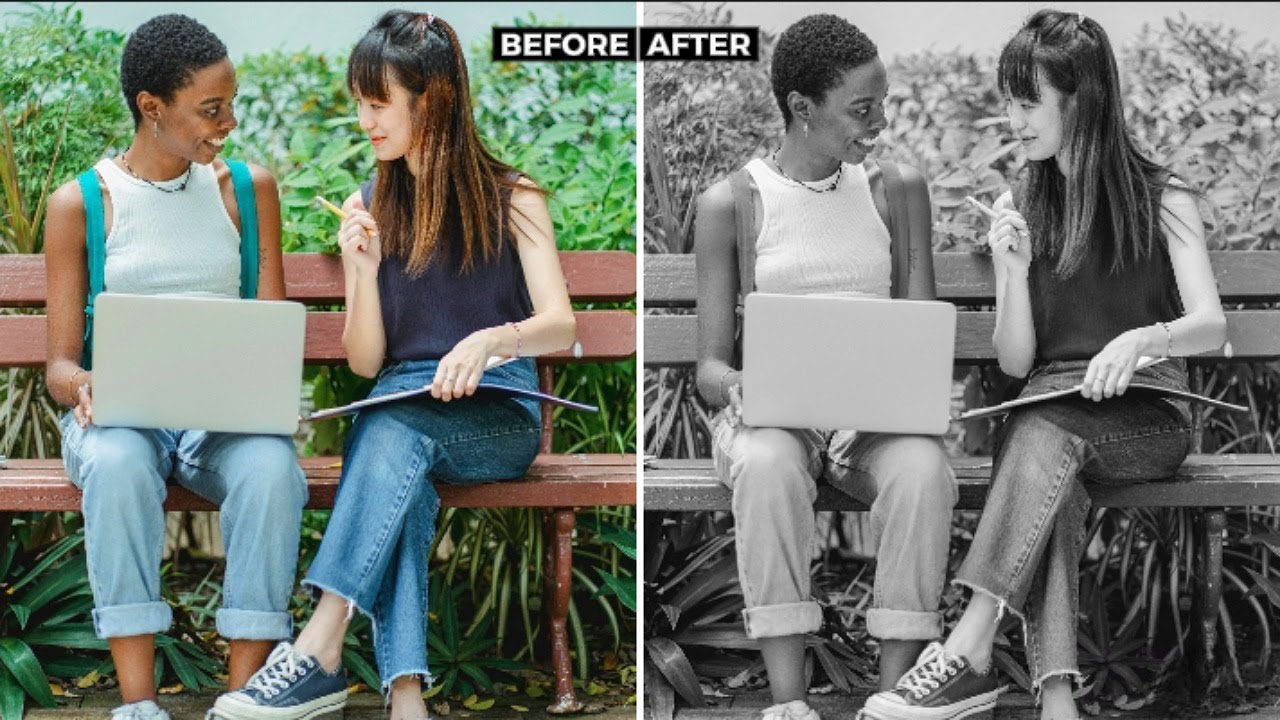 How to make a black and white video on kinemaster