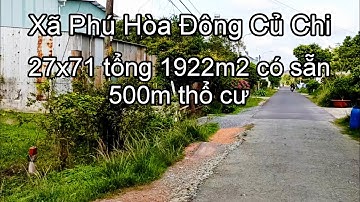 Nhà đất củ chi | giá rẻ | giới thiệu | Lô đất mặt tiền đường nhựa thông 1922m2 có 500m thổ cư