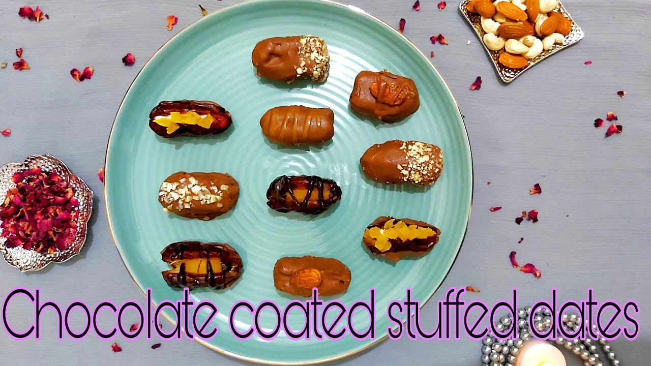Chocolate coated stuffed dates- ramadan recipe #ramadanrecipe # ...