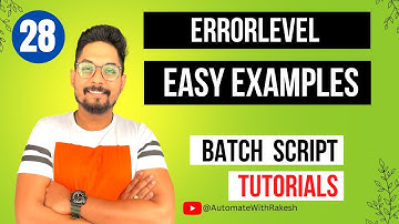 Errorlevel in Batch Script