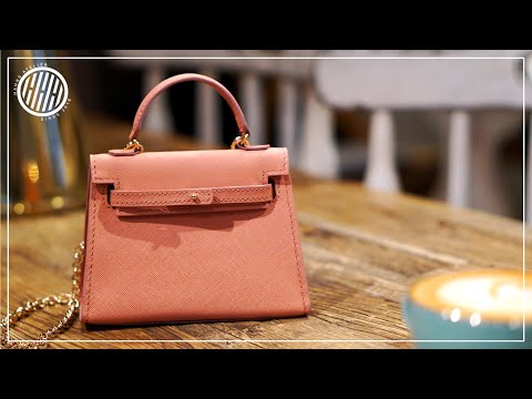 [Leather Craft] Making Mini Handbag / Free pattern
