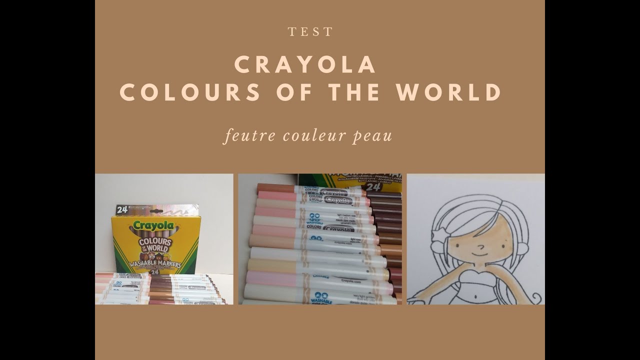 TEST Feutre CAYOLA  Colours of the world 