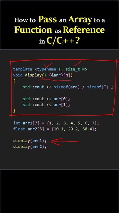How to Pass an Array to Function in C++? #cpp #programming - YouTube image.