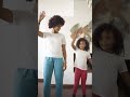Mother and her daughter dancing royal family shorts