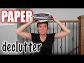PAPER DECLUTTER & ORGANIZATION | DEALING WITH YEARS OF PAPER CLUTTER!