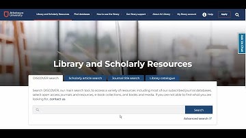 Orientation to the AU Library Website