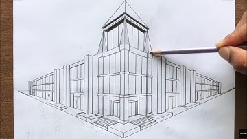 How to Draw a Town in 2-Point Perspective Step by Step