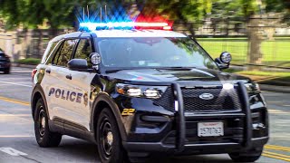 UCLA PD NEW Ford Explorer Responding Code 3