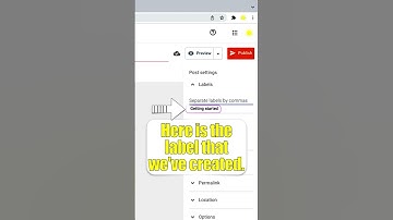 Blogger - How to create a post and add a label to it? | #Short