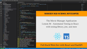 Movie Manager App - Full Stack Web Development 36 - Automated React Testing with Mock Service Worker