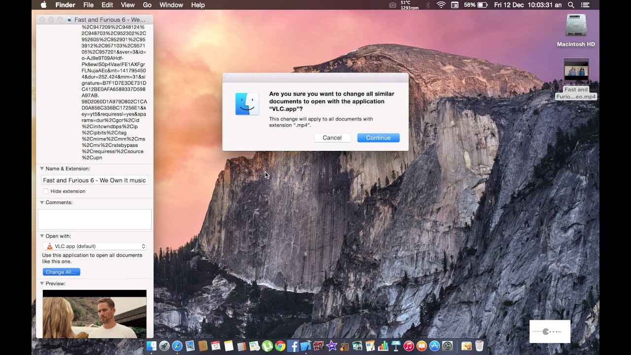 change the default app to open files on mac