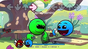 FNF Easy Face Geometry Dash 2.0 vs Geometry Dash 2.3 Sings Can Can | Fire In The Hole FNF Mods