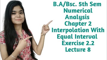 B.A/Bsc.|5th Sem|Numerical Analysis|Chapter 2|Exercise 2.2 Concept With Question