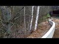Подпорная бетонная  стена высотой 1,5 м  со снятой опалубкой