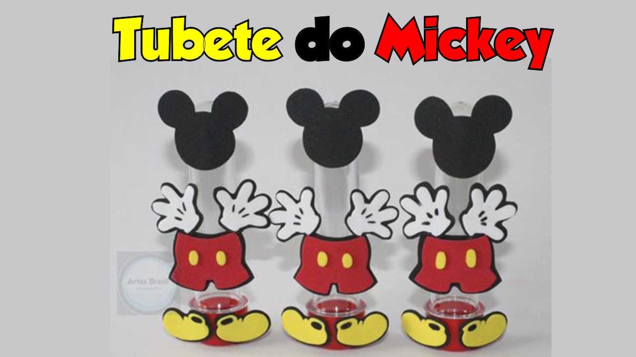 como fazer tubete do mickey youtube