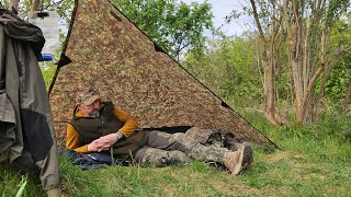 Camouflage Tarp Shelter - Semi Minimal Gear